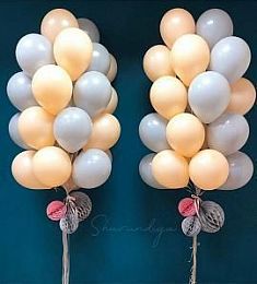 Композиция из шаров "Персик"