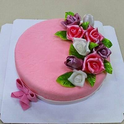 Торт с цветами 1
