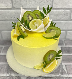 Торт "Киви и лимон"