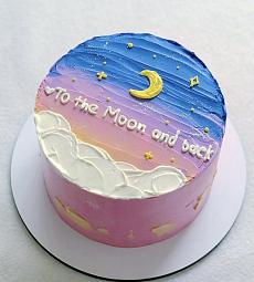 Торт "До Луны и обратно"