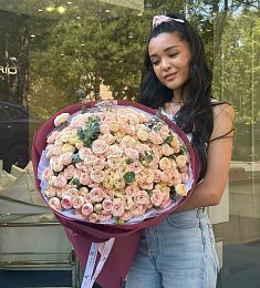 Букет "Джелато" из пионовидных спрей роз