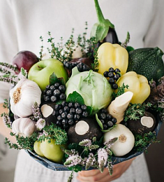 Съедобный букет "Свежесть" из овощей